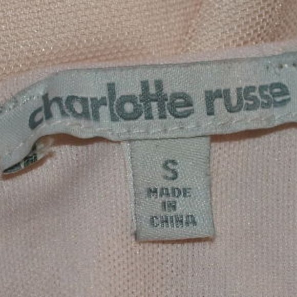 CHARLOTTE ROUSSE Peach and Gold embellished ROMPER - Picture 4 of 6